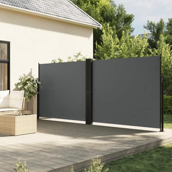 Maison Exclusive - Fällbart sidotak Antracit 180x1200 cm