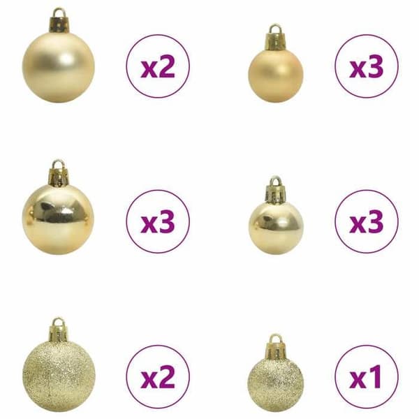 Kunstig juletræ - EKSKLUSIV HUS - Ledede grene - Hvid - 150 cm - LED 8 tilstande Vit