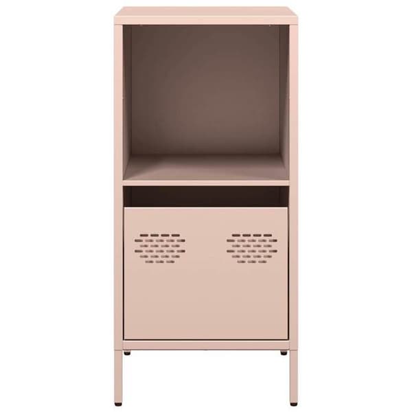 Maison Exclusive - Buffé rosa 35x39x73,5 cm kallvalsat stål