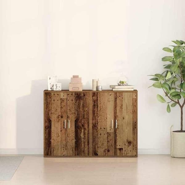 Maison Exclusive - Buffé 2 delar Antik trä 60 x 31 x 84 cm Ingenjörsträ