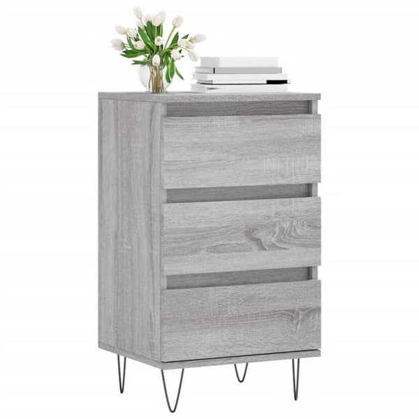 Maison Exclusive - Buffé Sonoma Grå 40x35x70 cm Ingenjörsträ