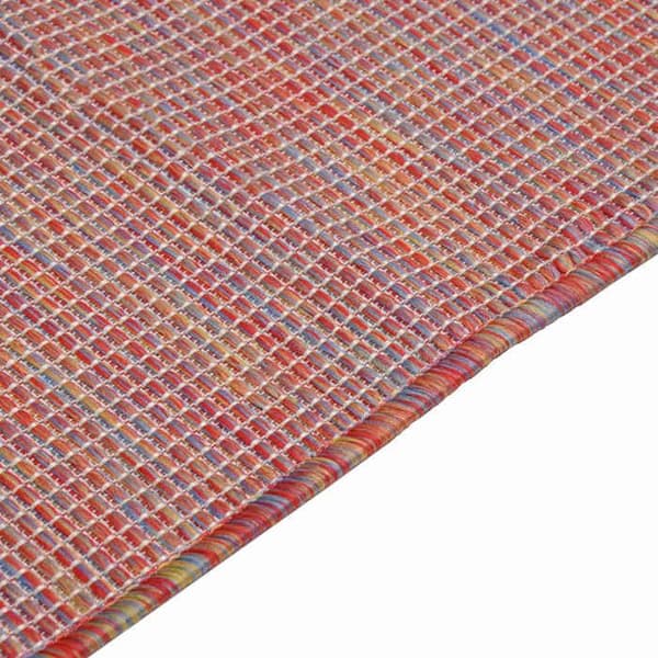 Maison Exclusive - Ulkokäyttöön tarkoitettu matto, litteä kudos 120x170 cm Punainen