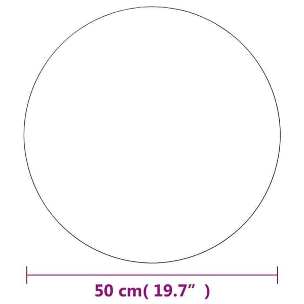 Maison Exclusive - Peilit seinälle 2 kpl 50 cm Pyöreä Lasi