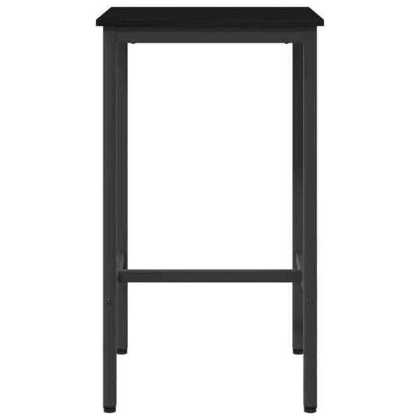 Maison Exclusive - Barbord 52 x 52 x 110 cm Ingeniørtræ Sort eg