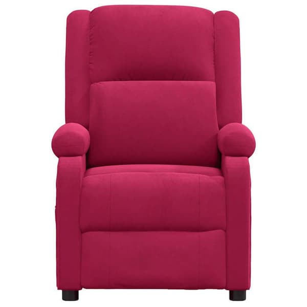 Maison Exclusive - Punainen viininpunainen samettinen nojatuoli