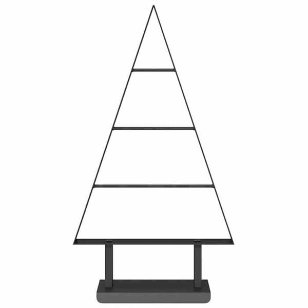 Juletræ - EKSKLUSIVT HUS - 60 cm - Stål - Mat sort - Minimalistisk design Svart