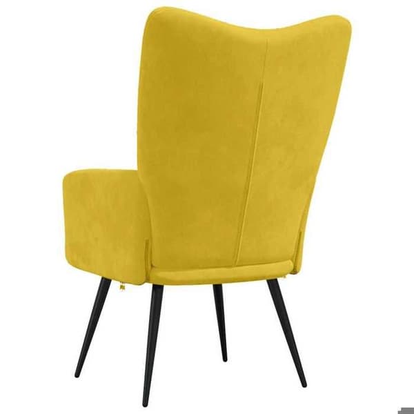 Maison Exclusive - Avkopplingsstol Gul senap Sammet