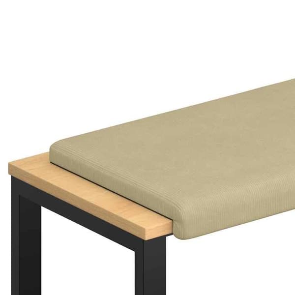 Maison Exclusive - Samettinen penkkityyny, vihreä-harmaa, syvyys 35 cm