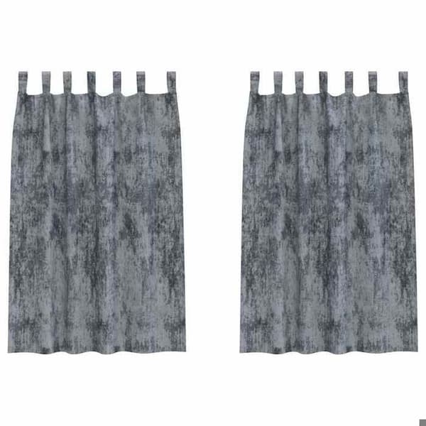 Maison Exclusive - Samettiverhot 2 kpl Harmaa Hopea 175 x 140 cm Sametti