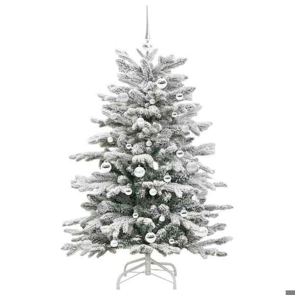 Konstgjord julgran - EXKLUSIV HEM - 150 cm - Vit - Ledade grenar - USB LED-belysning Vit