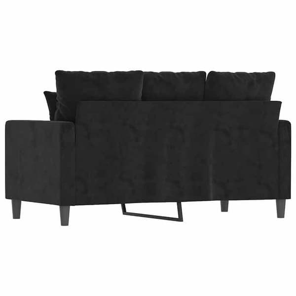 Maison Exclusive - Musta 2-paikkainen sohva 120 cm Sametti