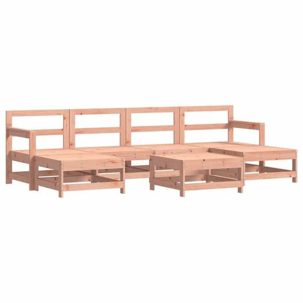 Havemøbler - EKSKLUSIVT HUS - Design med lameller - Massivt Douglas-træ - Modulerbart - Komfortabel ryg