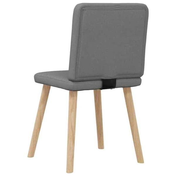 Maison Exclusive - Spisestole sæt af 4 mørkegrå stof mörkgrå
