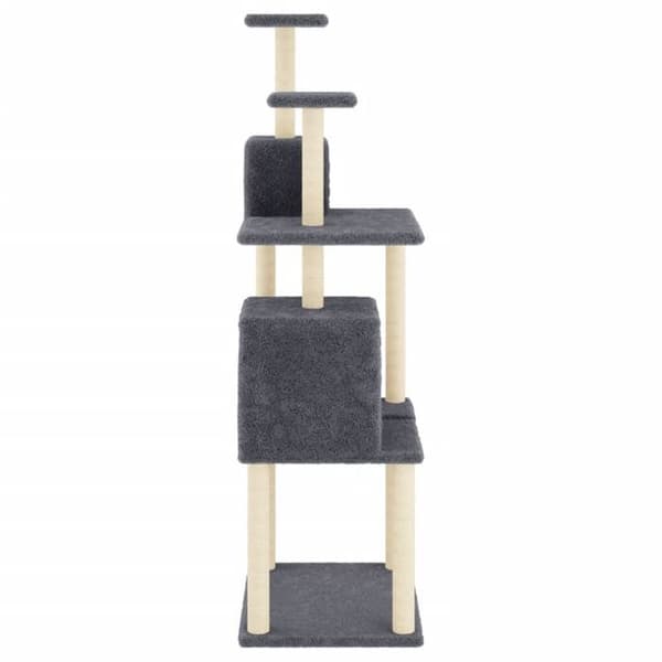 Maison Exclusive - Kattekradse med sisal i mørkegrå 167 cm mörkgrå