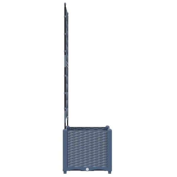 Maison Exclusive - Harmaa puutarhakori 40 x 40 x 143 cm PP