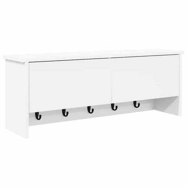 Maison Exclusive - Väggmonterad klädhängare Montering vit 80 x 20 x 30 cm Vit