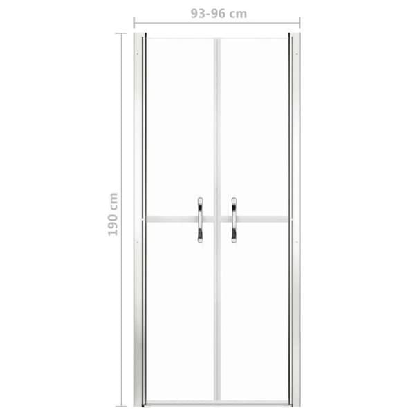 Maison Exclusive - Duschdörr ESG transparent 96x190 cm