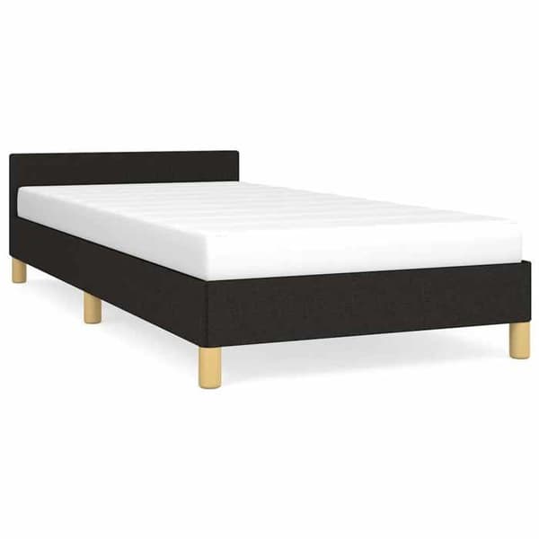 Maison Exclusive - Sengestel uden madras sort 100x200 cm stof