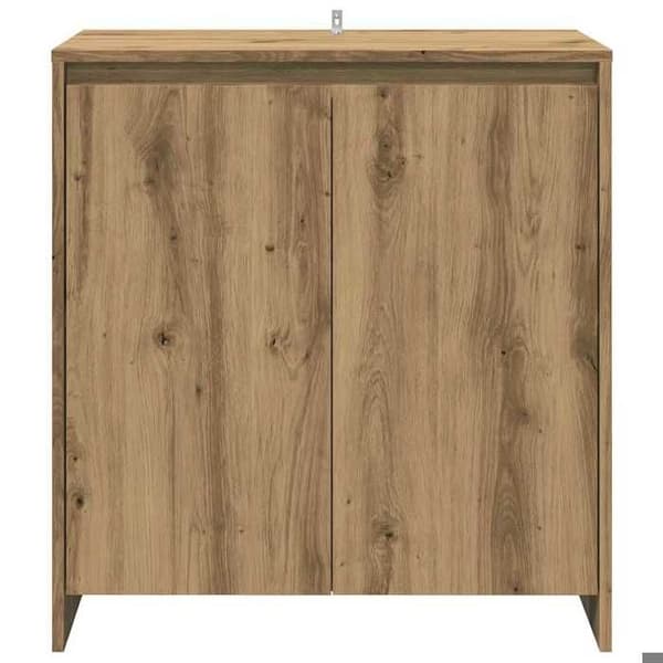 Maison Exclusive - Buffet 3 stk. egetræ håndlavet ingeniørtræ
