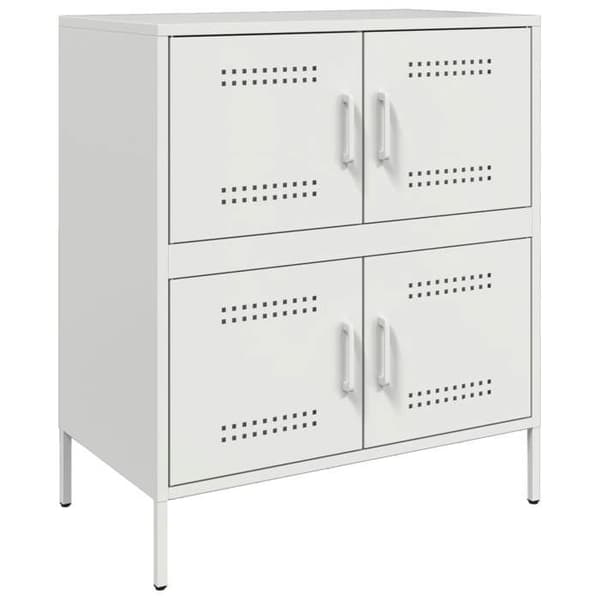 Maison Exclusive - Buffé vit 68x39x79 cm stål