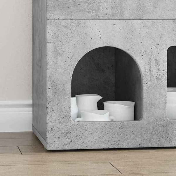 Maison Exclusive - Buffet ELST Grå beton 80,5 x 35 x 59 cm Ingeniørtræ