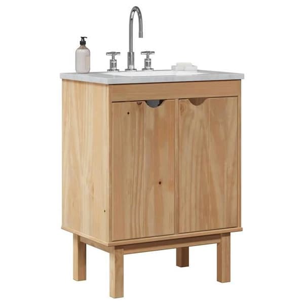Maison Exclusive - Badrumsmöbel OTTA 59x40x80 cm i massivt trä