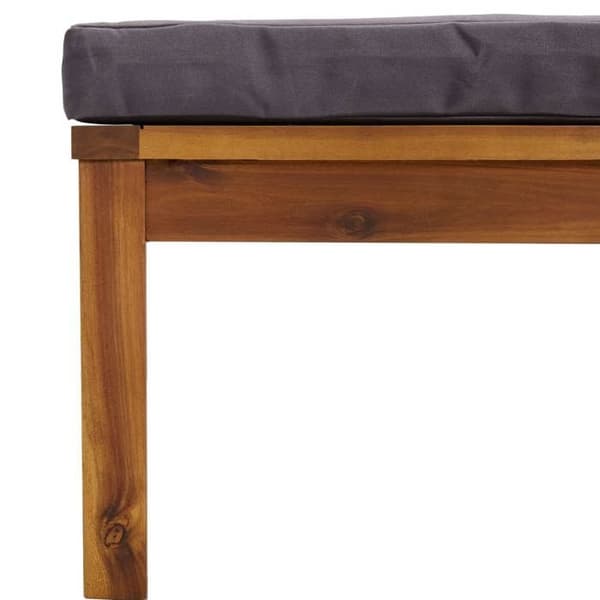 Maison Exclusive - Havegruppe 5 stk med pude i solid akacietræ