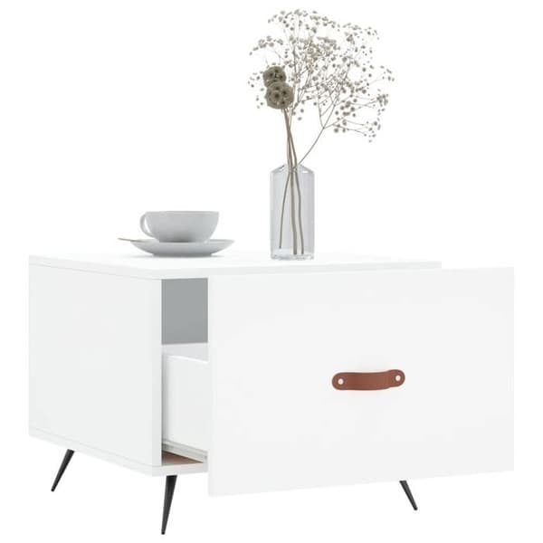Maison Exclusive - 2 st soffbord vit 50x50x40 cm ingenjörsträ