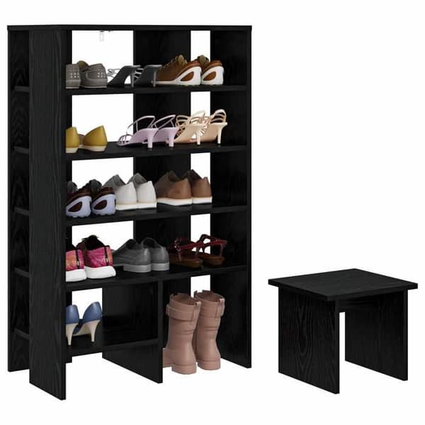 Maison Exclusive - Kengäteline 2 kpl 62 x 35 x 100 cm Tekninen puu