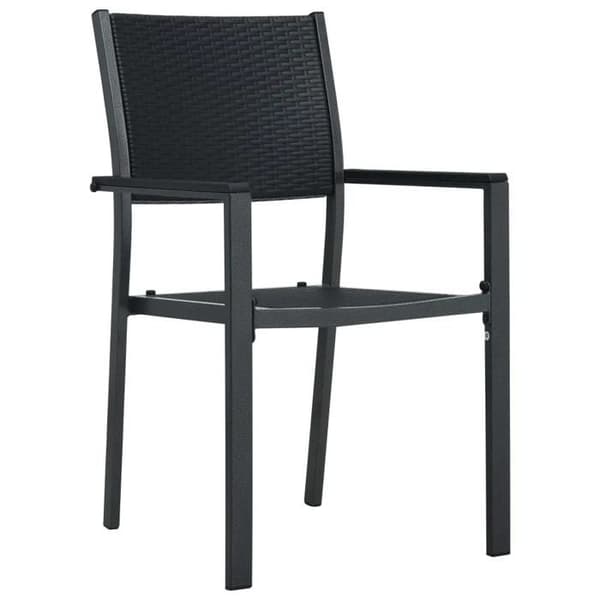 Maison Exclusive - Have spisebordssæt 5 stk Sort
