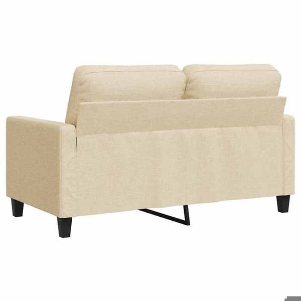 Maison Exclusive - Soffa 2-sits Creme 140 cm Tyg