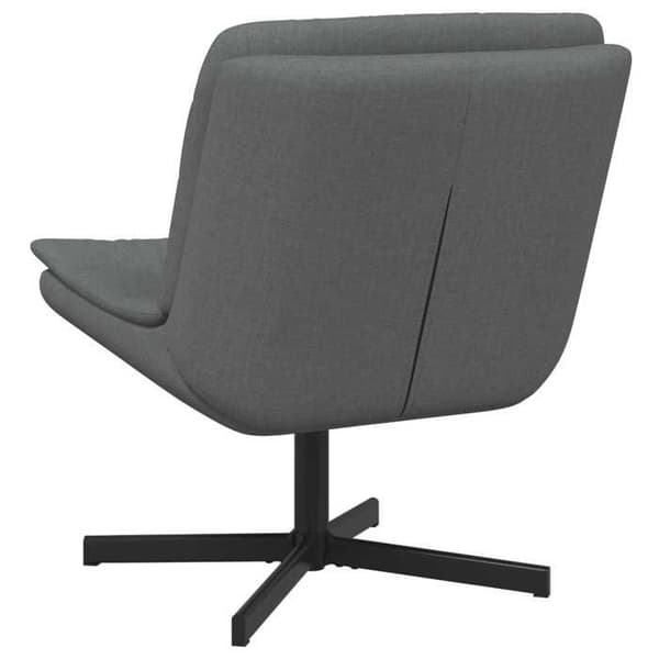 Svängbar stol - EXKLUSIV HEM - Svängbar stol - Mörkgrå - Polyester - 360° rotation Mörkgrå