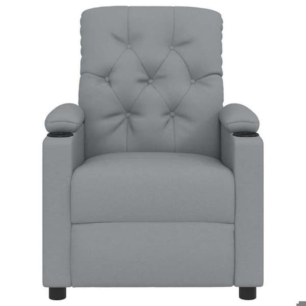 Maison Exclusive - Lätt grå recliner i tyg Ljusgrått