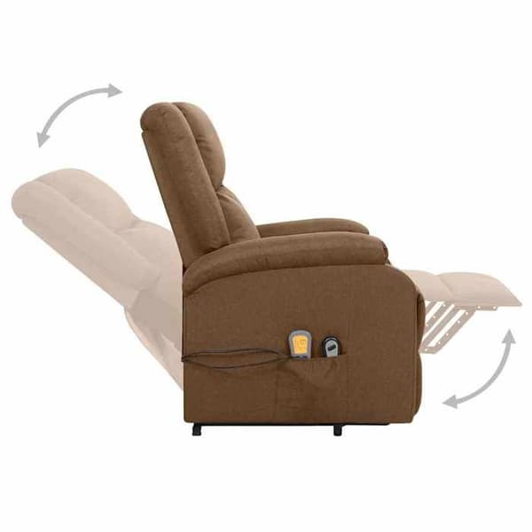 Maison Exclusive - Ruskea kangasmassagetuoli