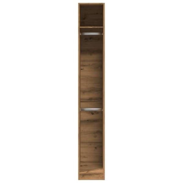 Maison Exclusive - Håndlavet egetræsgarderobe 30x50x200 cm ingeniørtræ Ek