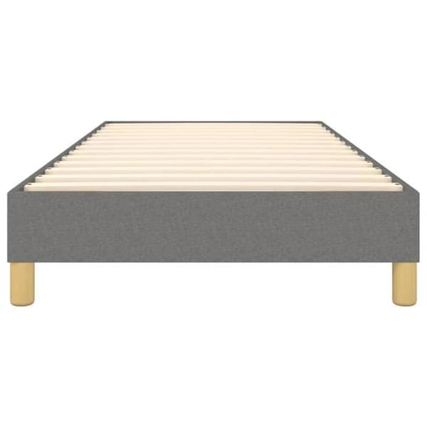 Maison Exclusive - Tummanharmaa jousipatja 100x200 cm kangas mörkgrå