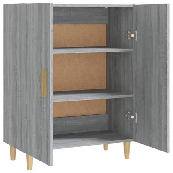 Buffet - EKSKLUSIVT HUS - Sonoma - Grå - 2 døre - Ingeniørtræ 70x34x90 cm grå