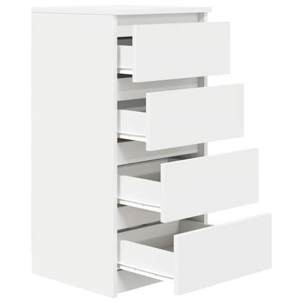 Maison Exclusive - Hvid buffet 37,5x35x76 cm ingeniørtræ