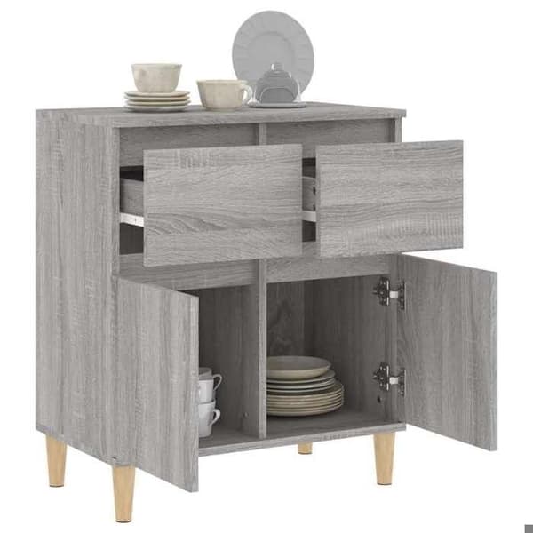 Maison Exclusive - Buffet Sonoma grå 60x35x70 cm Ingenjörsträ