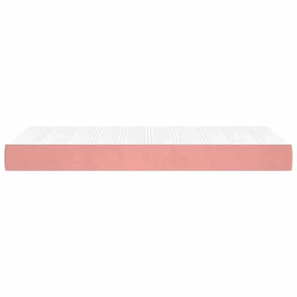 Madrass - MAISON EXCLUSIVE - Maison Exclusive - Pocketfjädrar - Rosa sammet - Medium stöd 20 cm