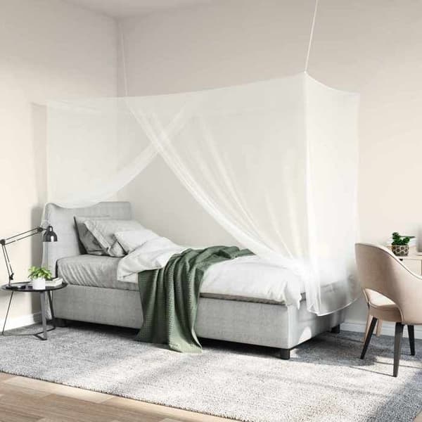 Maison Exclusive - Myggenet til seng 3 stk 156 mesh Hvid Polyester Vit