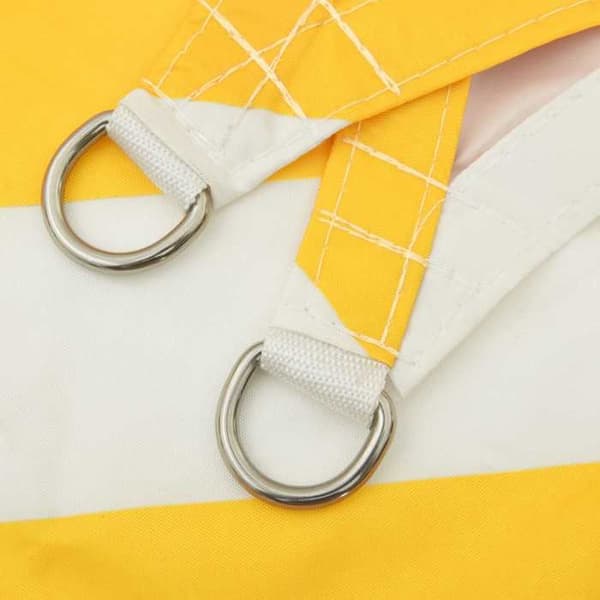 Maison Exclusive - Gul och vit skugga 3 x 6 m 100 % polyester Oxford