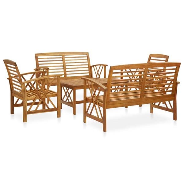 Maison Exclusive - Havegruppe 5 stk Solid akacietræ