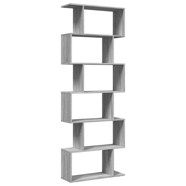 Maison Exclusive - Rumseparator hylde 6 niveauer sonoma grå 70x24x193 cm