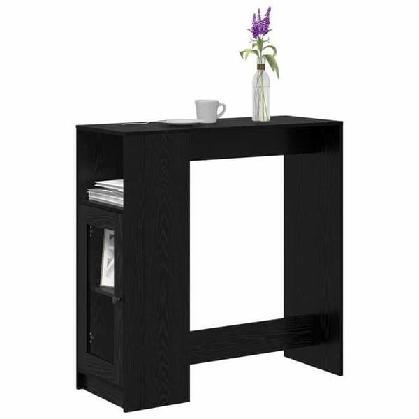 Barbord - EKSKLUSIV HUS - 101 x 40 x 103,5 cm - Ingeniørtræ - Sort - Rektangulær