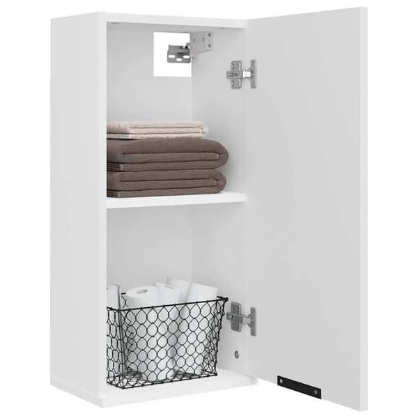 Maison Exclusive - Väggmonterad badrumsskåp Vit 32x20x67 cm Vit