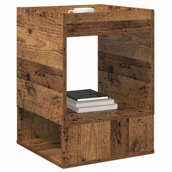 Sideborde - MAISON EXCLUSIVE - 2-delt sidebord - Ingeniørtræ - Rektangulær 40x40x56 cm - Brun