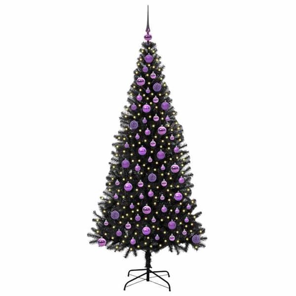 Maison Exclusive - Svart Julgran 180 cm PVC Svart