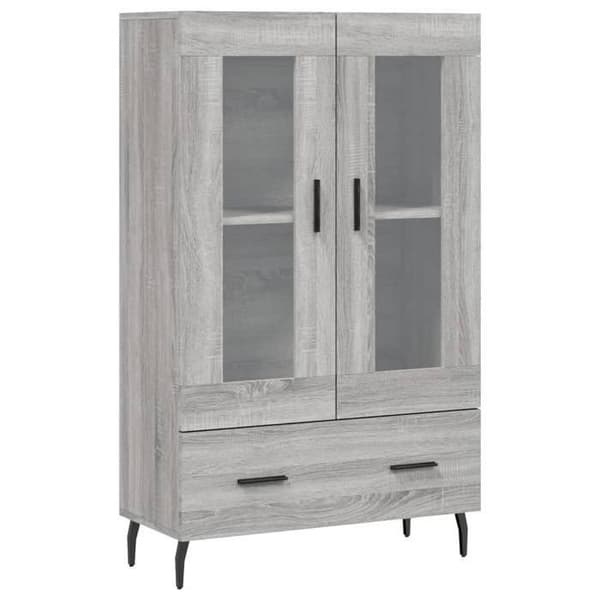 Maison Exclusive - Buffé hög sonoma grå 69,5x31x115 cm ingenjörsträ