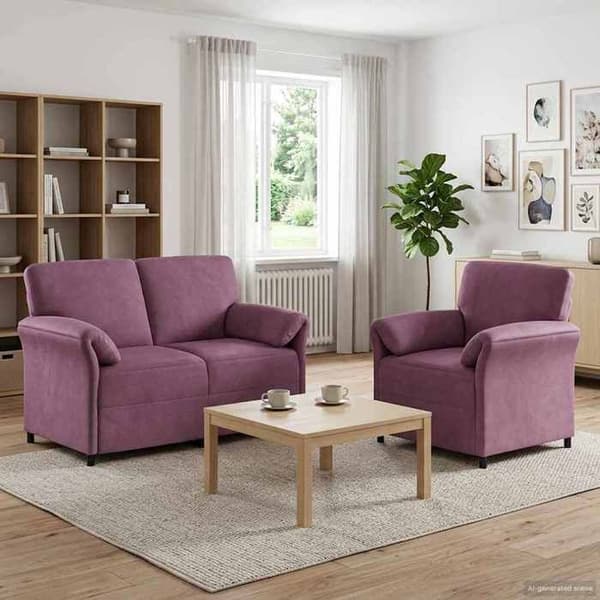 Maison Exclusive - Sæt af 2 Sofaer Lilla Velour